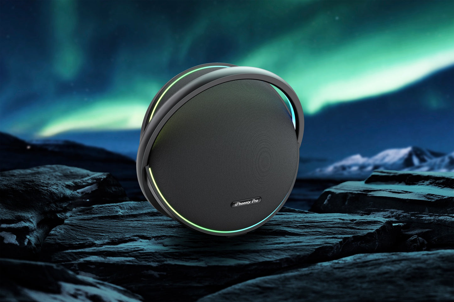 IX-122 9 Hrs/100W Bluetooth Wireless Round Speaker - Black