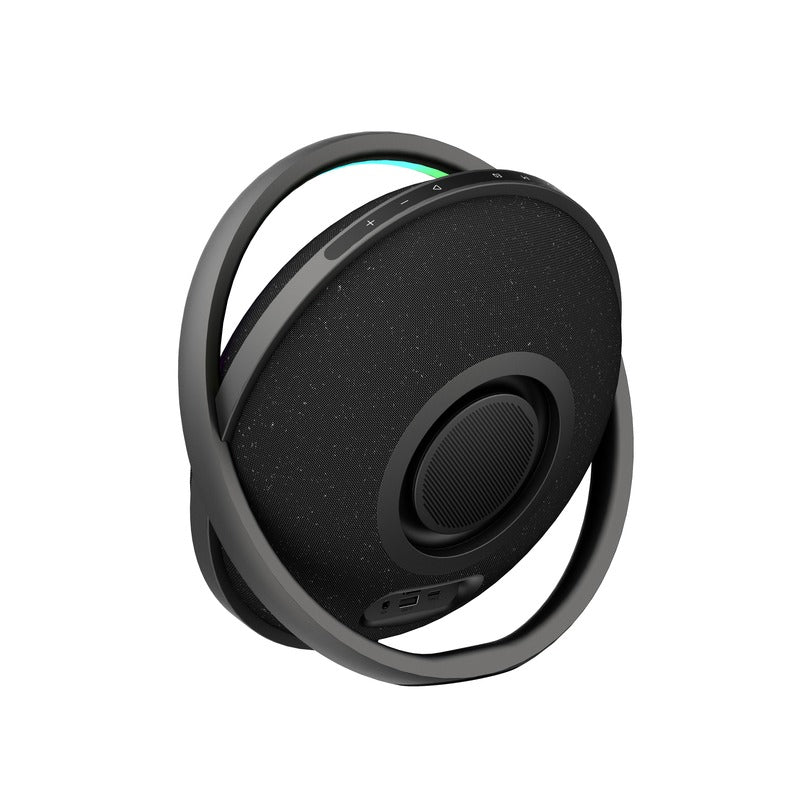 IX-122 9 Hrs/100W Bluetooth Wireless Round Speaker - Black