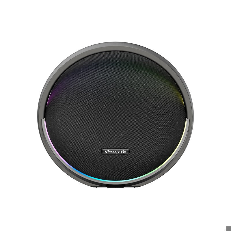 IX-122 9 Hrs/100W Bluetooth Wireless Round Speaker - Black