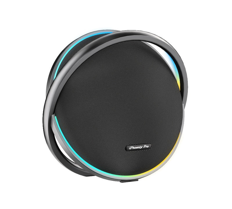 IX-122 9 Hrs/100W Bluetooth Wireless Round Speaker - Black