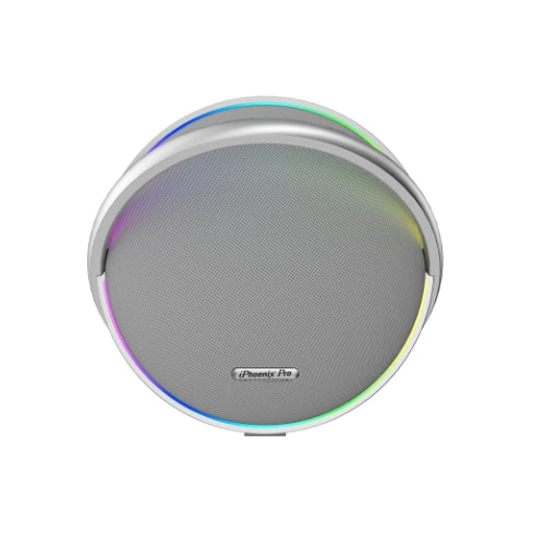 IX-122 9 Hrs/100W Bluetooth Wireless Round Speaker - Silver