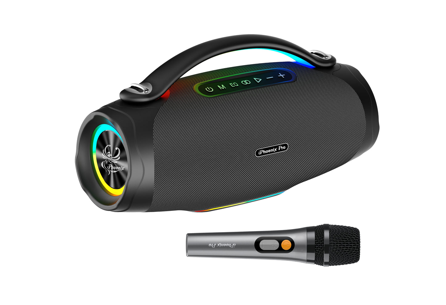 IX-97 8-Hrs/140W 12000 mAh BT Wireless with Rechargeable Microphone Speaker - Black