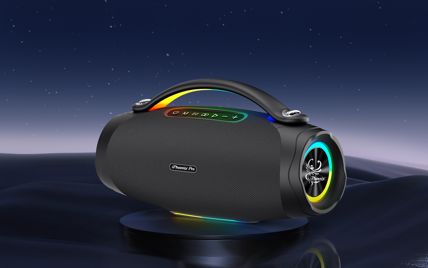IX-97 8-Hrs/140W 12000 mAh BT Wireless with Rechargeable Microphone Speaker - Black