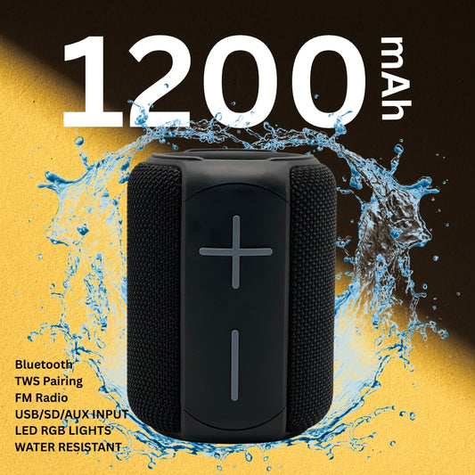 R350 Bluetooth Speaker with Radio - Black