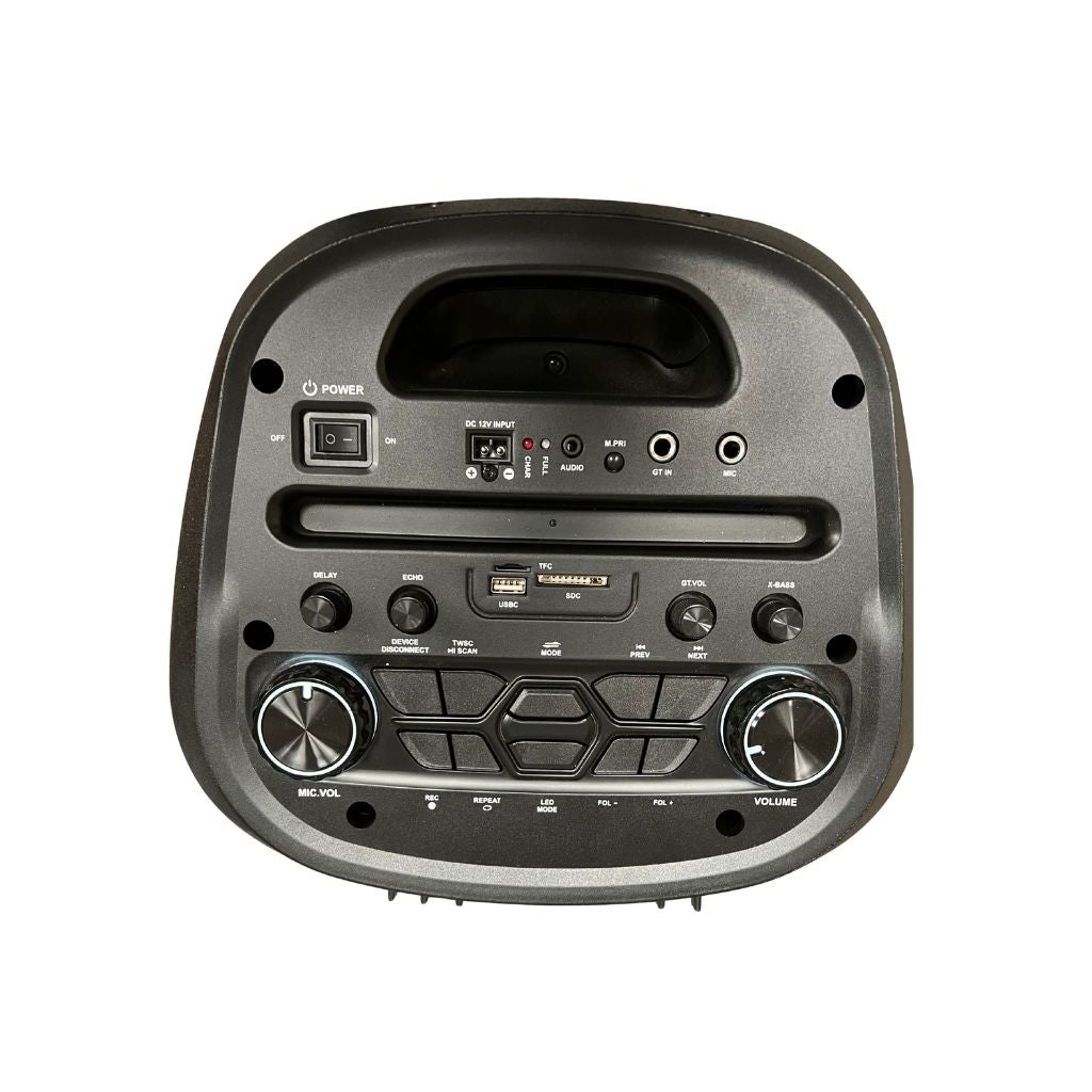 SH-2808 XBASS 2x8 inch Rechargeable Bluetooth Speaker with Wireless Mic
