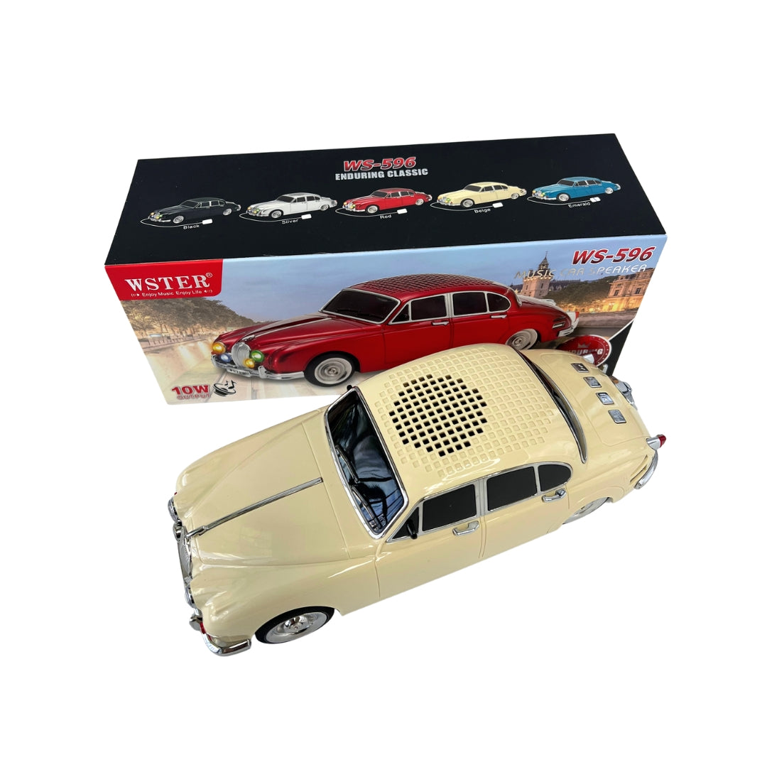 WS-596 New Portable Speaker with FM Radio/Rechargeable Home Gift - Beige