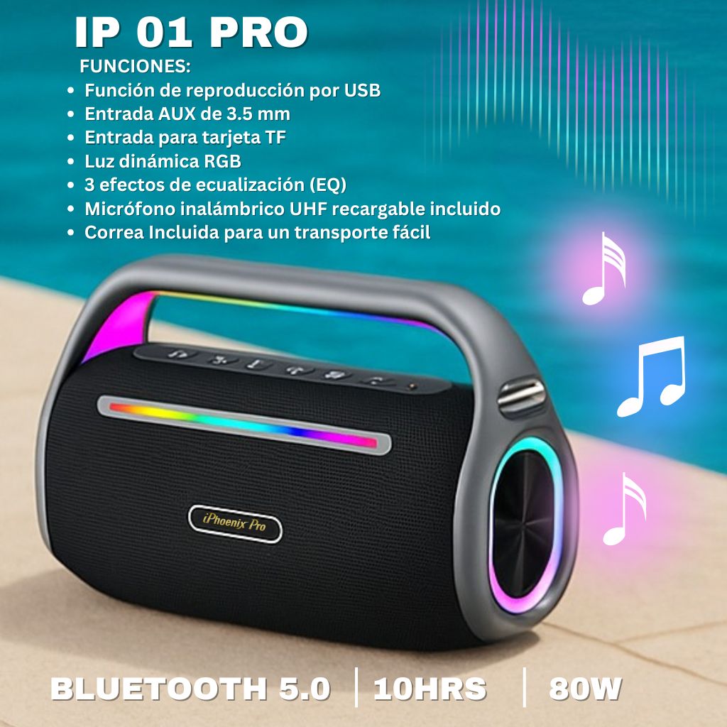 IP1 Pro Wireless Karaoke Speaker with 80W Power Output