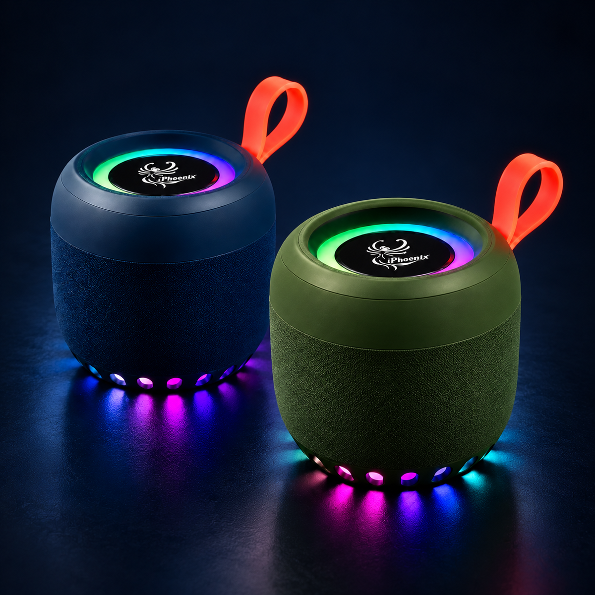 combo Iphoenix IP-470 Mini Bluetooth Speaker with RGB Lights, TWS &