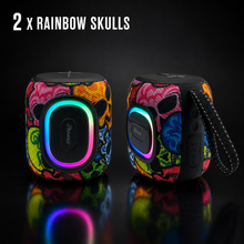 COMBO iPhoenix IP-190 8W Mini Bluetooth Speaker - Rainbow Skulls, RGB, TWS & IPX6