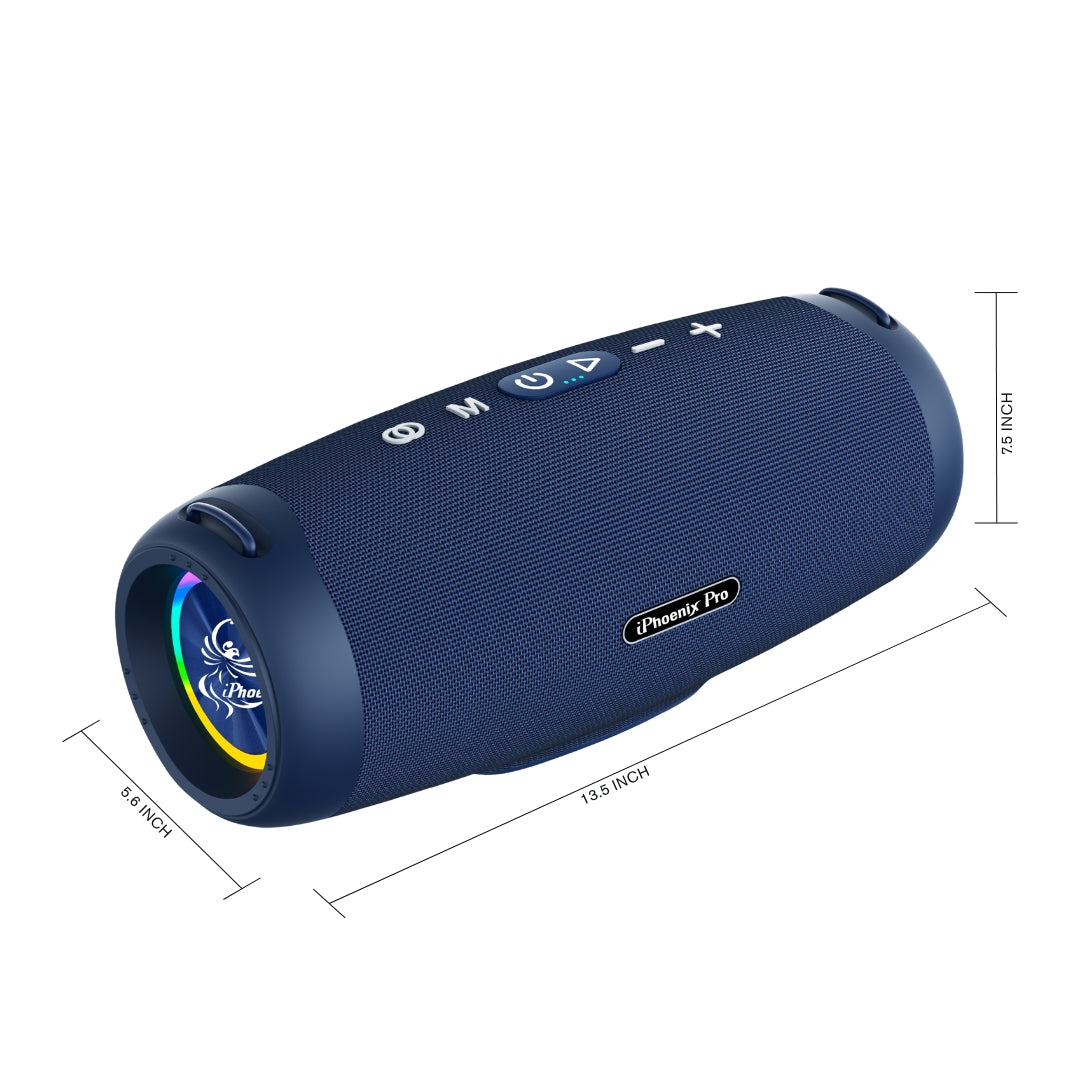IX-109 80W Wireless Bluetooth Loud Speaker Detachable Strap - Blue