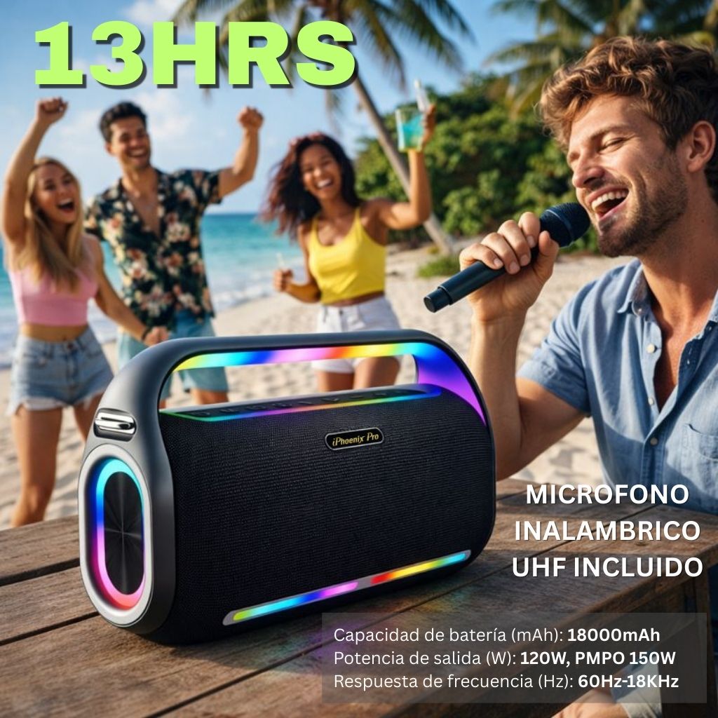 IP3 Pro 150W Wireless Karaoke Speaker with Microphone